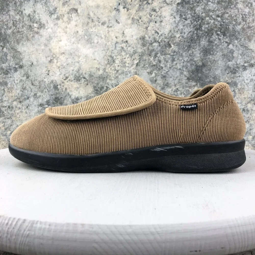 Propet Mens 10.5M (D) Cush N Foot Brown Orthopedic Diabetic Edema Shoes M0202